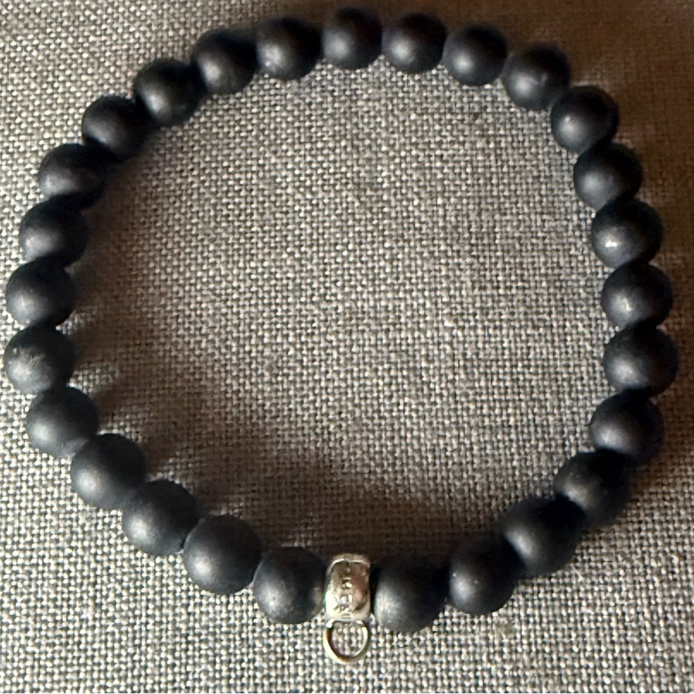 Thomas Sabo Matte Black Beaded Bracelet